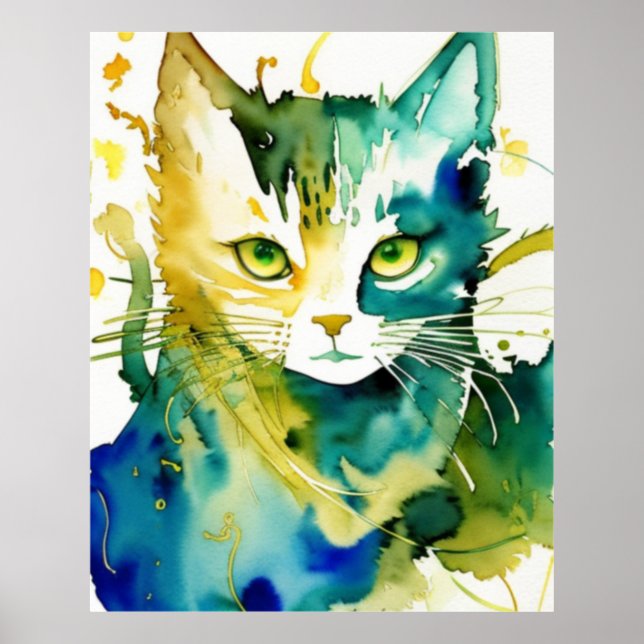 Poster de Gato Verde (Frente)