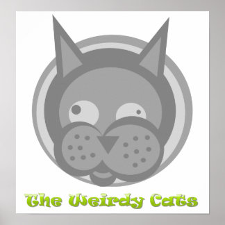 Poster de gatos estranhos