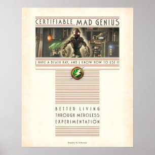 Poster de gênio macio certificável (16x20")