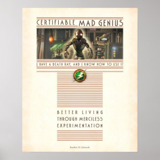 Poster de gênio macio certificável (16x20")