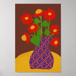 Poster de girassol mexicano