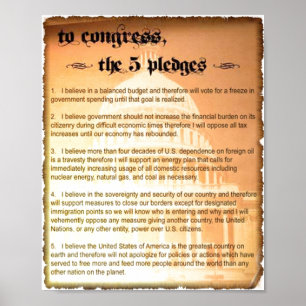 Poster de Glenn Beck de 5 garantias