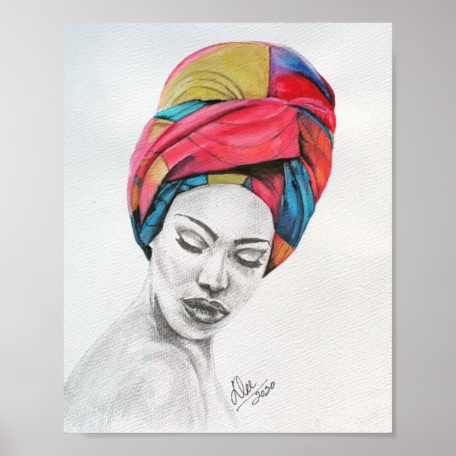 POSTER de Glosso de Canvas Premium QUEENCONFIDENCE (Frente)