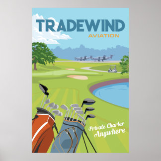 Poster de golfe