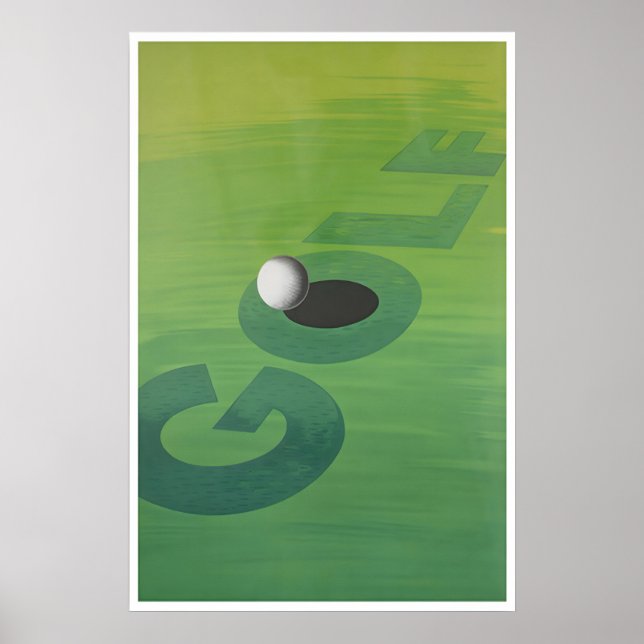 Pôster de Golfe Arte Esportiva Impressão de Golfis (Frente)