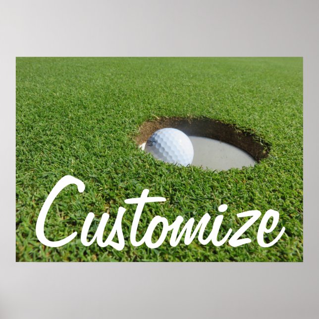 Poster de Golfe Personalizado (Frente)