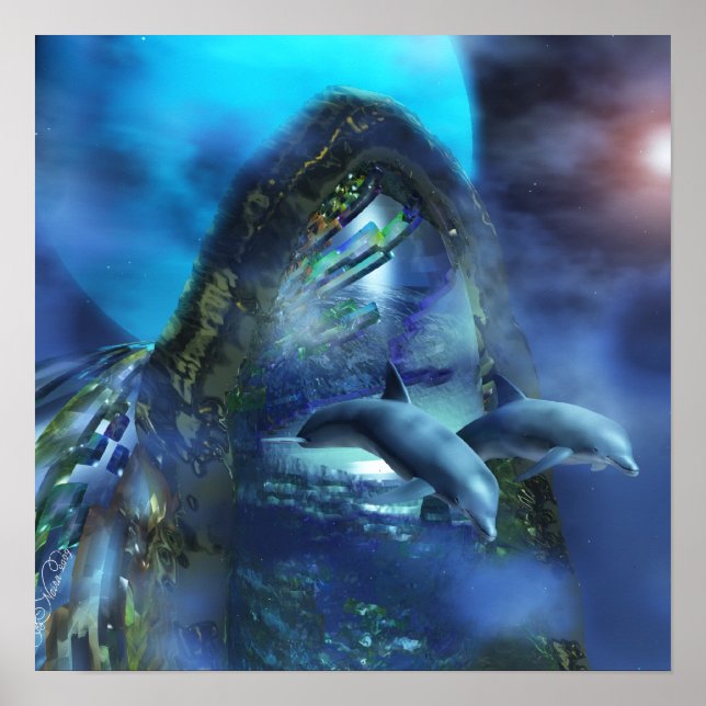 Poster de golfinho (Frente)