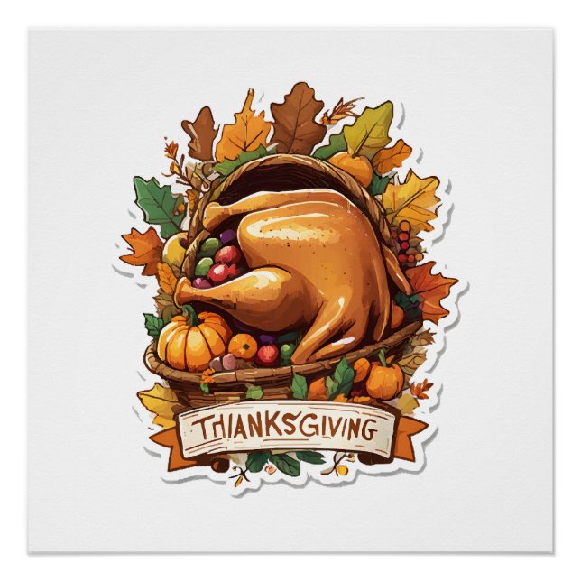 Póster Dê Graças e Compartilhe Amor (Frente)