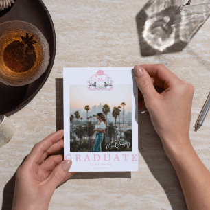 Poster de Graduação de Mallard Duck Monograma