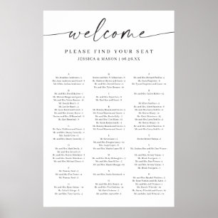 Poster de Gráfico de Casamento de Elegância Clássi