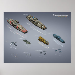 Poster de gráfico de unidades pequenas