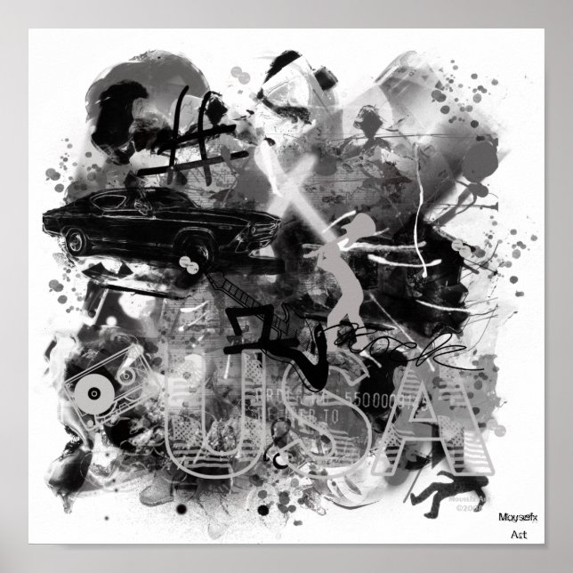 Poster de grafite (Frente)