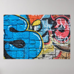 poster de grafite de parede