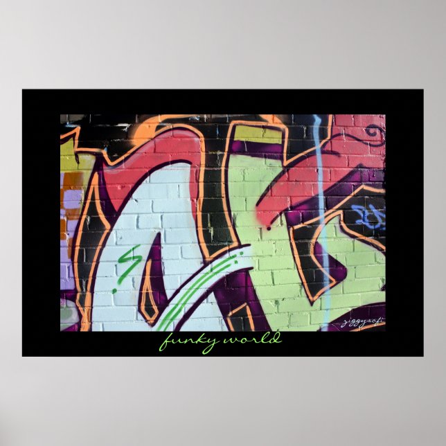 poster de grafite funky (Frente)
