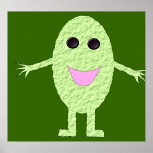 Poster de Grama Verde Feliz
