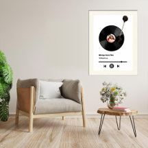 Poster de grande personalização do Vinil Love