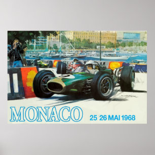 poster de Grande Prêmio de Mônaco de 1968 (Impress
