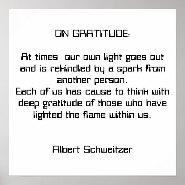 Poster de Gratidão (Frente)