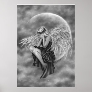 Poster de grito do anjo da lua