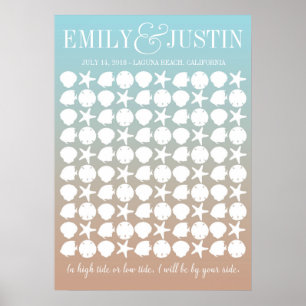 Poster de Guestbook Alternativo de Casamento de Pr