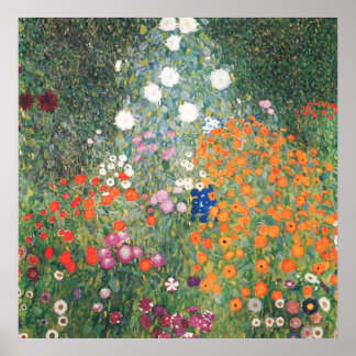 Poster de Gustav Klimt Blumengarten