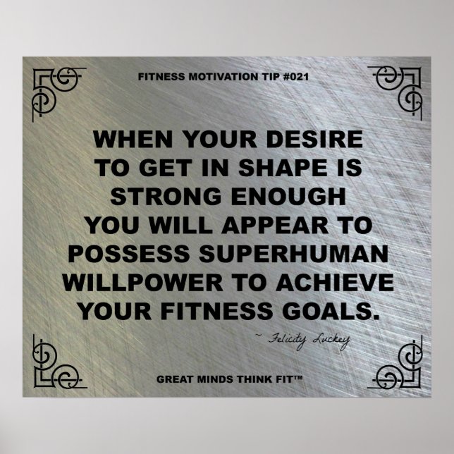 Poster de Gym para Motivação Malhação #021 (Frente)