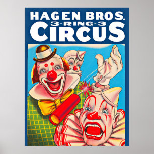 poster de Hagen Brothers Circus, 1950