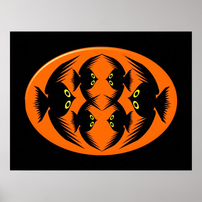 Poster de Halloween Crows (Frente)