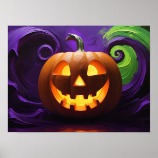 Poster de Halloween de Jack-o-Lanterna
