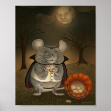 Poster de Halloween do Rato Vampiro