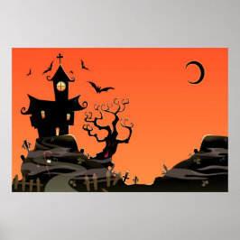 Poster de Halloween Hauneen House