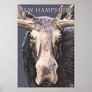 Póster De HampshireMoose fim novo acima