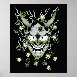 Poster de Hannya Mask Japonês