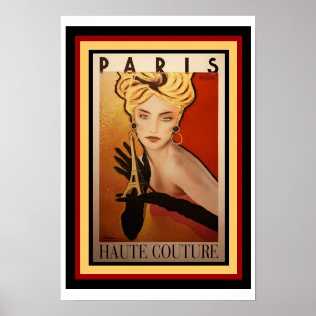 Poster de Haute Couture de Paris 13 x 19 (Frente)