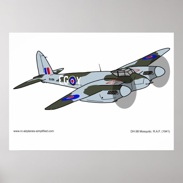Poster de Havilland Mosquito (1941) (Frente)