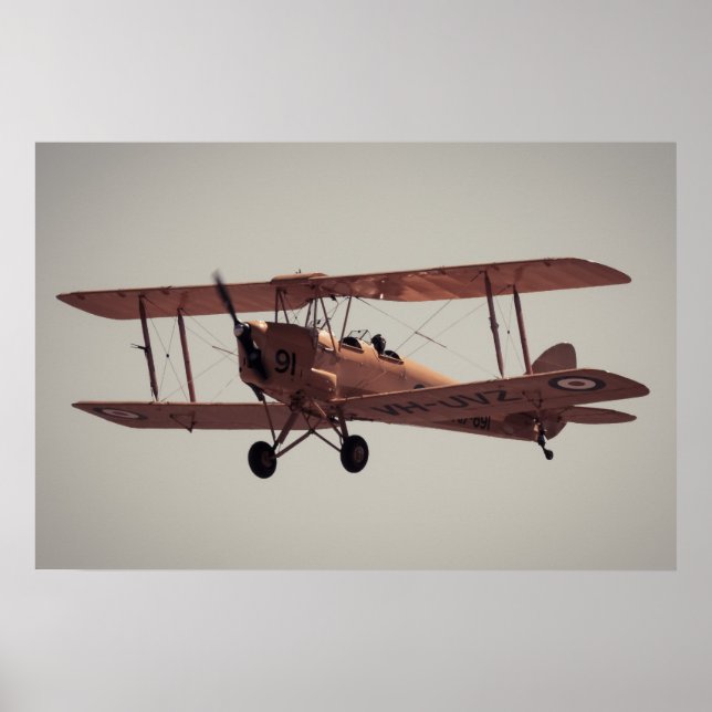 Póster De Havilland Tiger Moth (Frente)