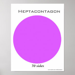 Poster de Heptacontagon do polígono