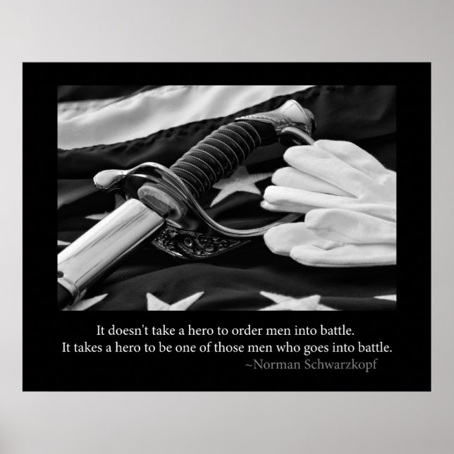 Poster de Herói Militar (Frente)