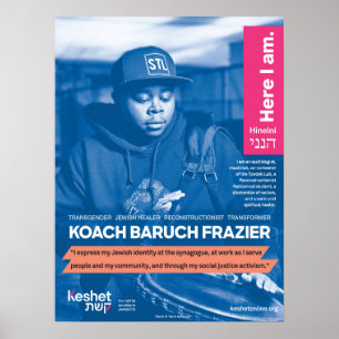 Poster de Heróis Judeus LGBTQ - Koach Baruch Fraz