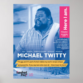 Poster de Heróis Judeus LGBTQ - Michael Twitty