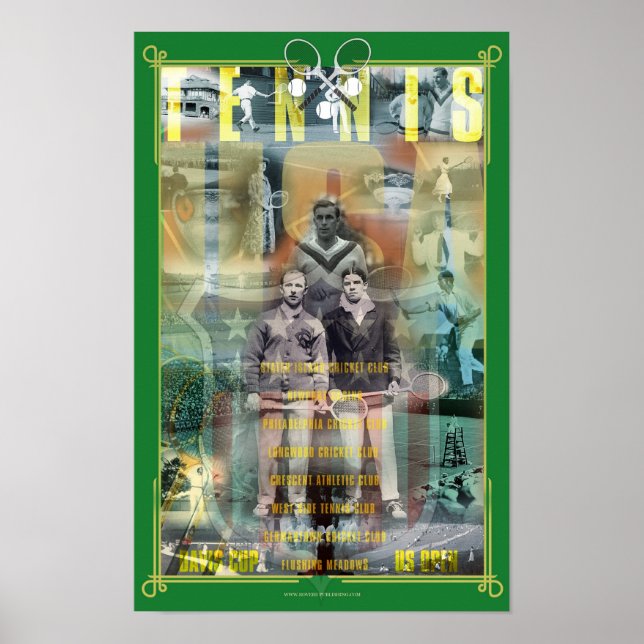 POSTER de História de Tênis dos EUA (Frente)