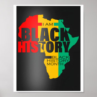 Poster de história negra do Bhm