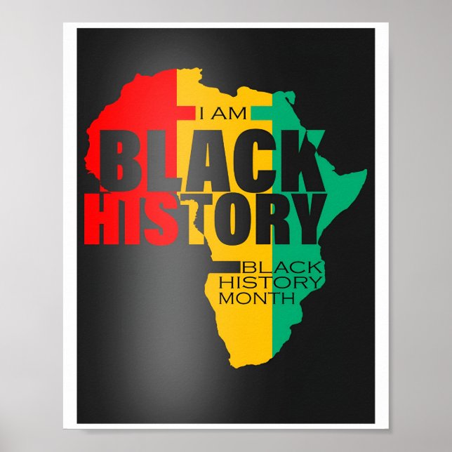 Poster de história negra do Bhm (Frente)