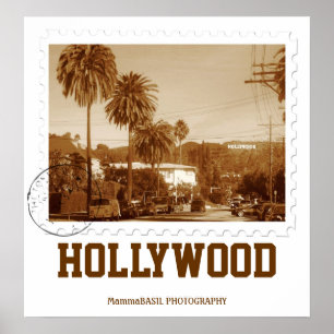 Poster de Hollywood do estilo do vintage!