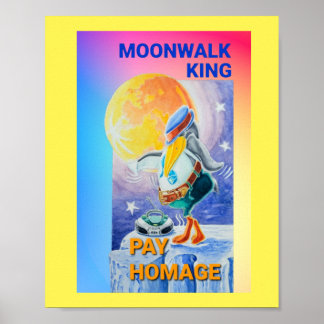 Poster de Homenagem a Pinguim Moonwalk