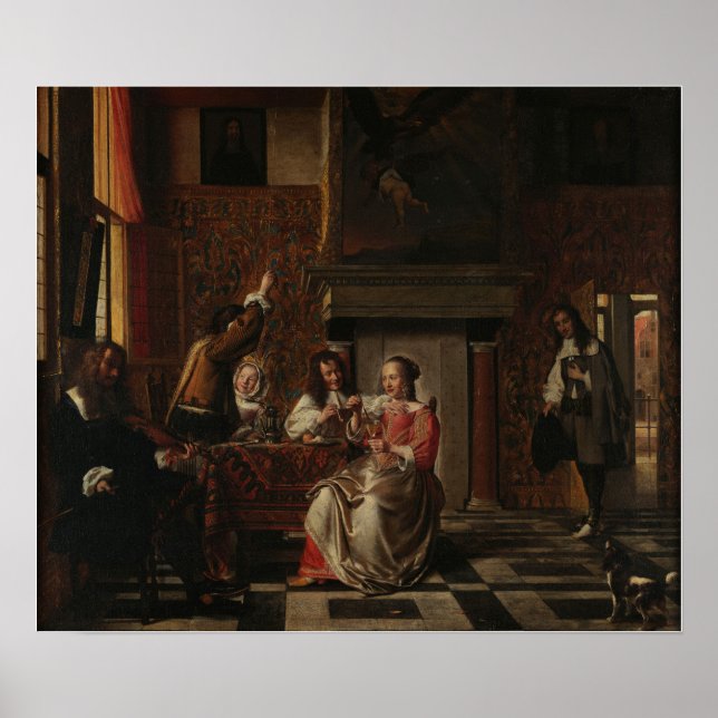 Poster De Hooch - Companhia Feliz (Frente)