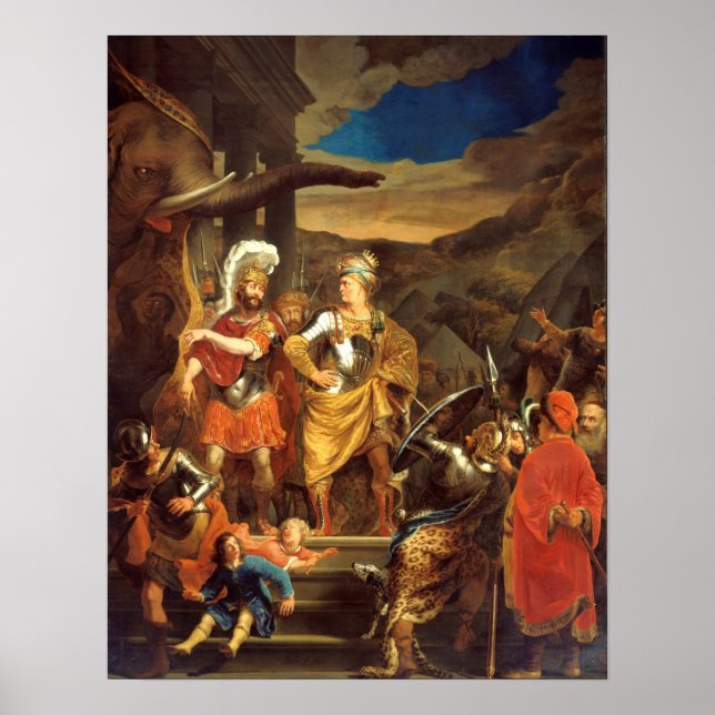 Poster De Hooch - Ferdinand Bol Fabritius E Pyrhus (Frente)