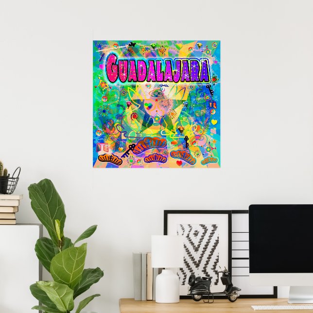 Poster de Hora da Época de Guadalajara (Escritório em casa)