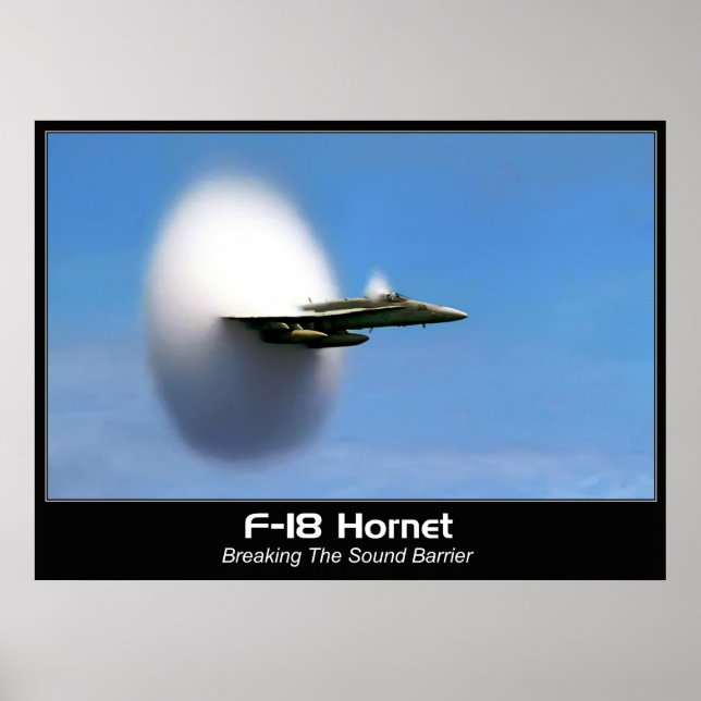 Poster de horta Sonic Boom F-18 (Frente)