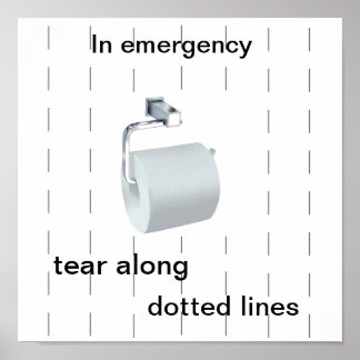 Poster de humor de toucador